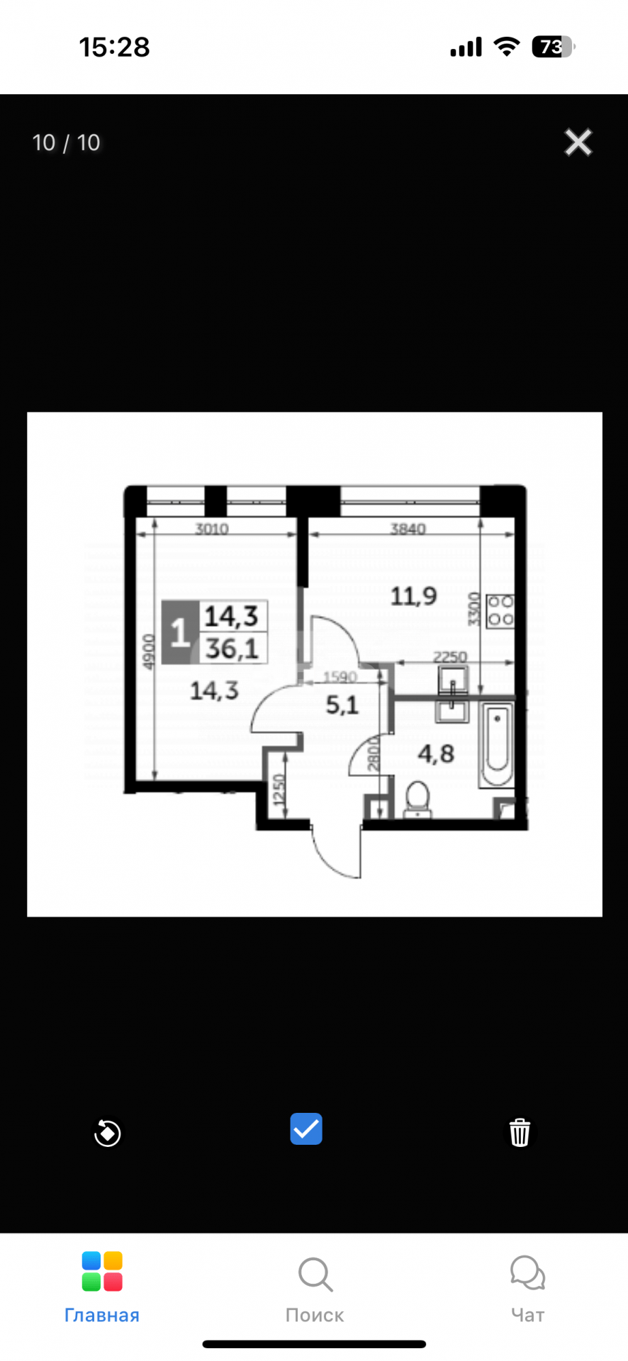 Фото №1: 1-комнатная квартира 36 м² - Москва, ЖК Сидней Сити, к2/1