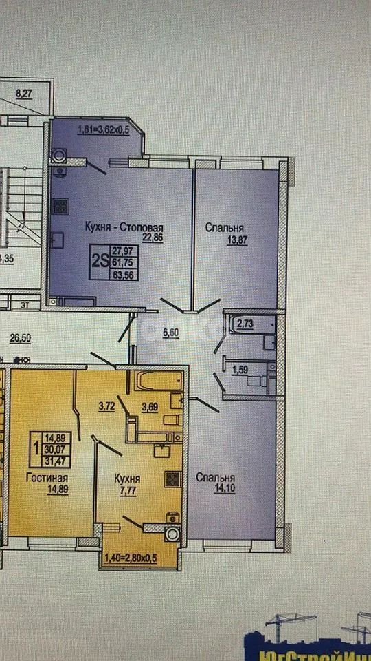 Фото №9: 2-комнатная квартира 63 м² - Ростов-на-Дону, Нахичевань, ул. 35-я Линия, 89/32