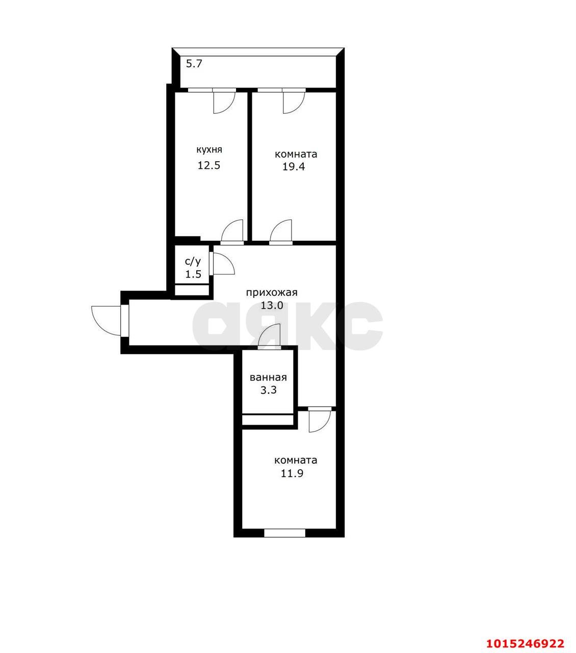Фото №15: 2-комнатная квартира 70 м² - Краснодар, Карасунский внутригородской округ, жилой комплекс Восточный Парк, мкр. Гидростроителей, ул. Трудовой Славы, 62Ак1