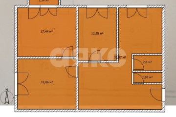 Фото №4: 3-комнатная квартира 55 м² - Анапа, ул. Новороссийская, 308