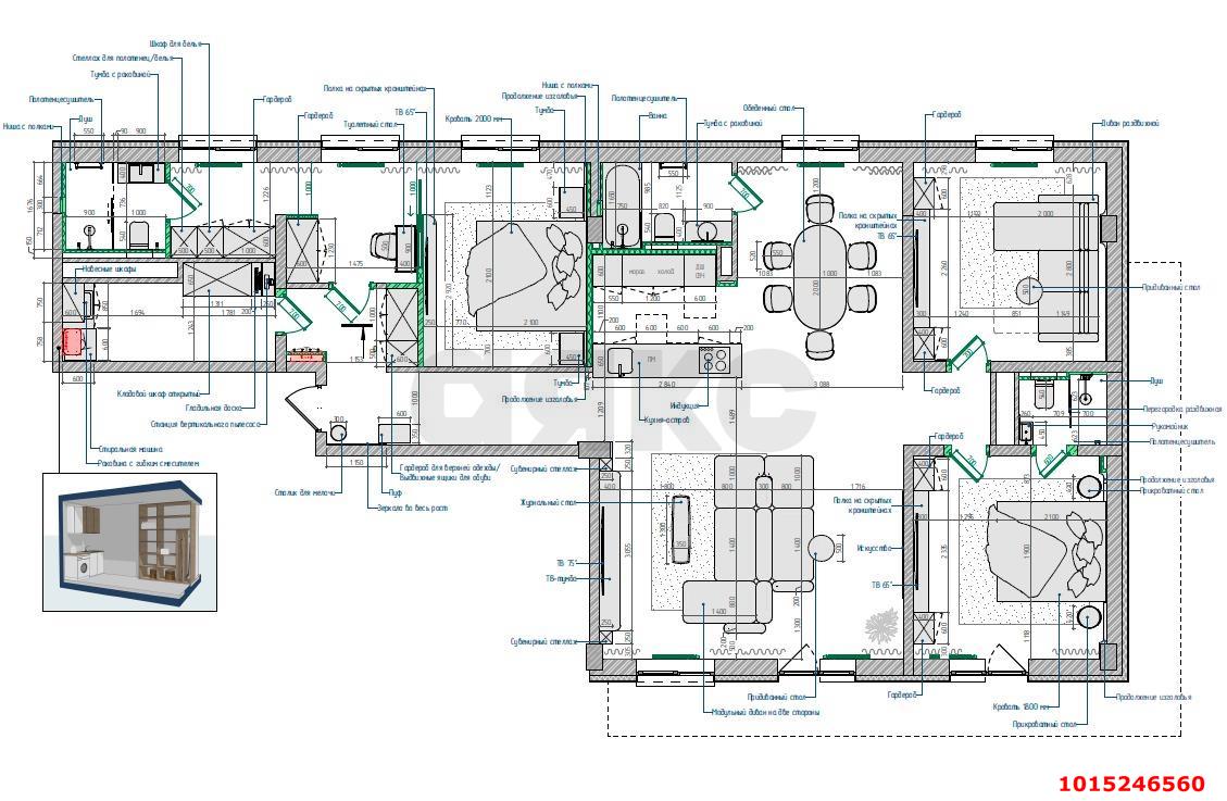 Фото №7: 4-комнатная квартира 147 м² - Горячий Ключ, Курортная Зона, ул. Ленина, 1