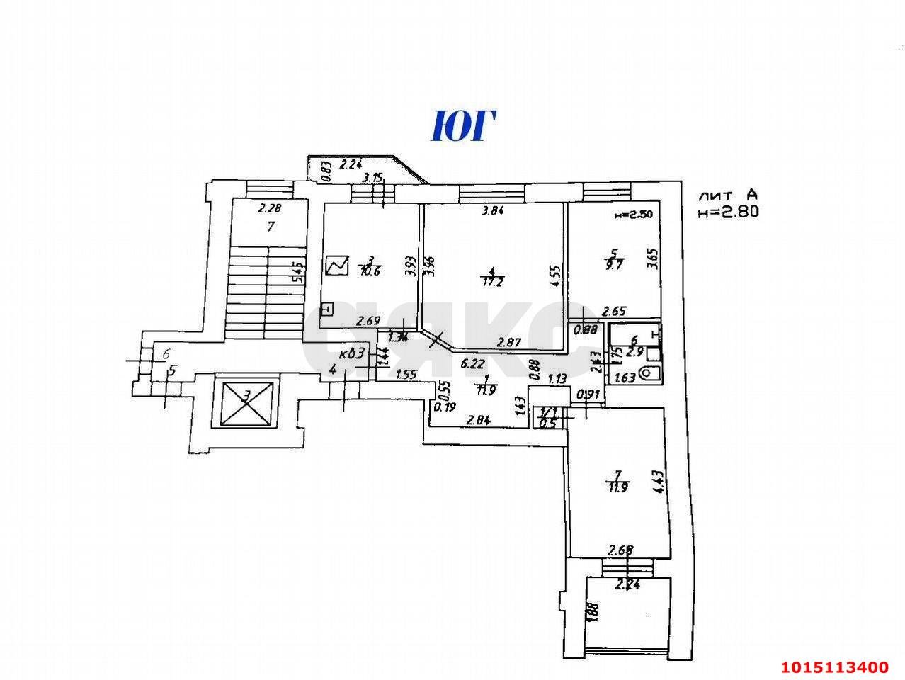 Фото №15: 3-комнатная квартира 64 м² - Краснодар, Юбилейный, пр-кт Чекистов, 42