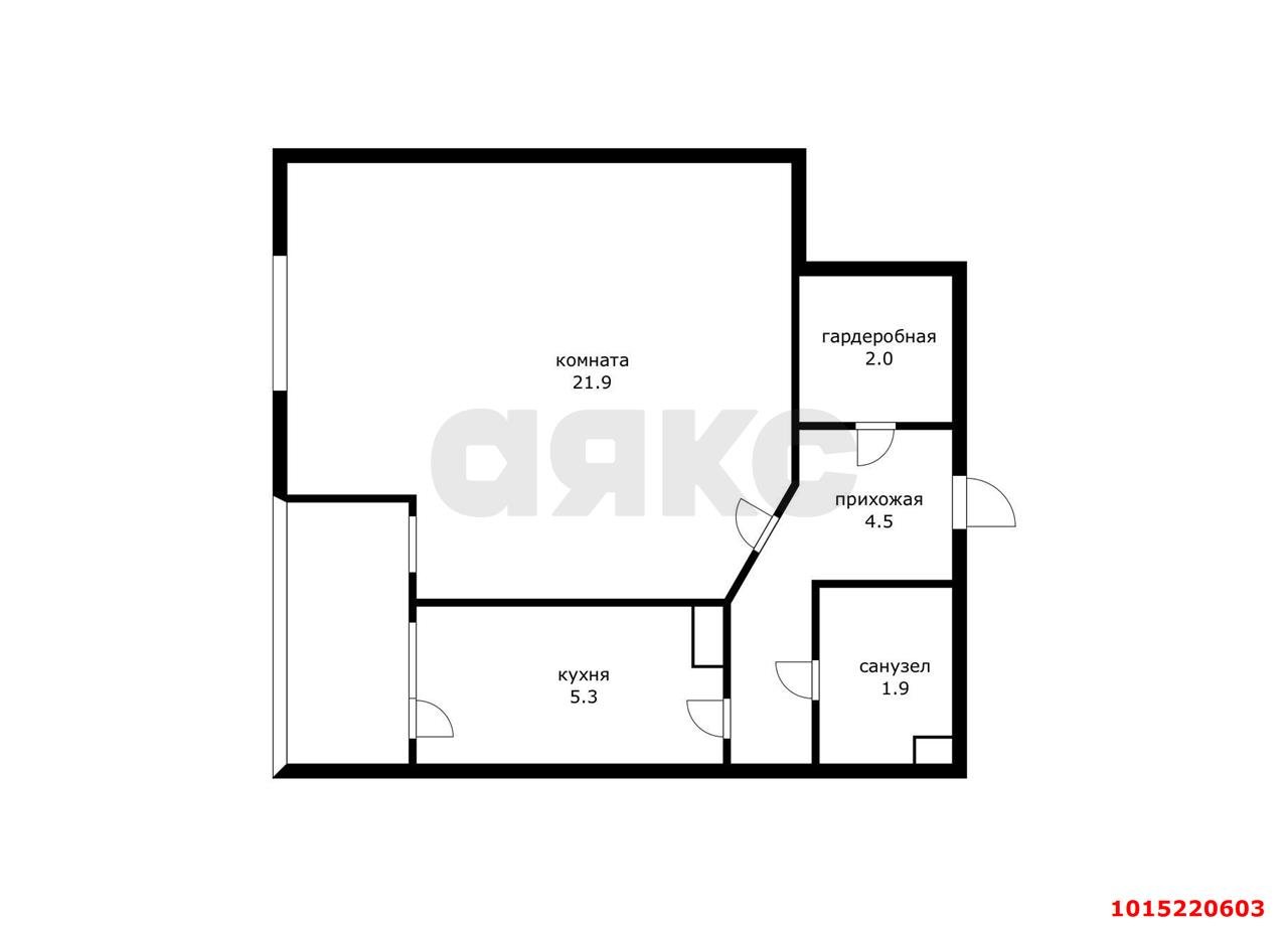 Фото №16: 1-комнатная квартира 35 м² - Краснодар, Юбилейный, ул. 70-летия Октября, 17