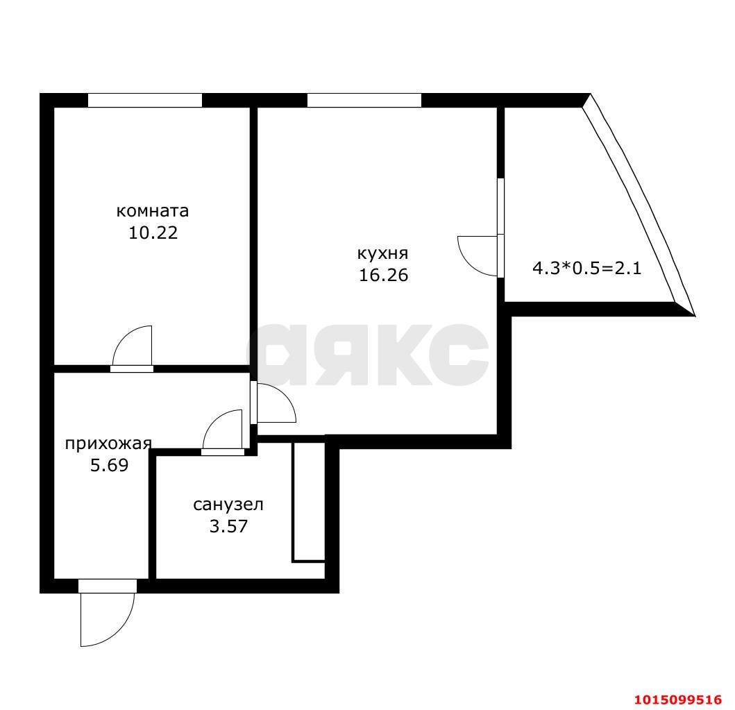Фото №9: 1-комнатная квартира 40 м² - Краснодар, ЖК Лучший, Прикубанский внутригородской округ, жилой комплекс Лучший, имени Петра Метальникова, мкр. Завод Радиоизмерительных Приборов, ул. Петра Метальникова, 36