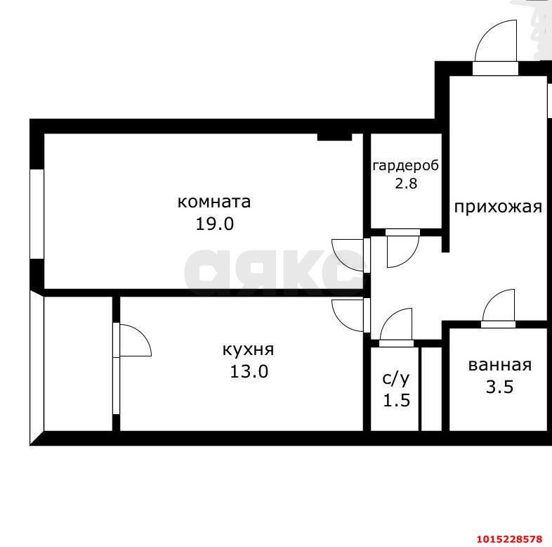 Фото №12: 1-комнатная квартира 55 м² - Краснодар, ЖК Большой, ул. Красная, 176лит5/4