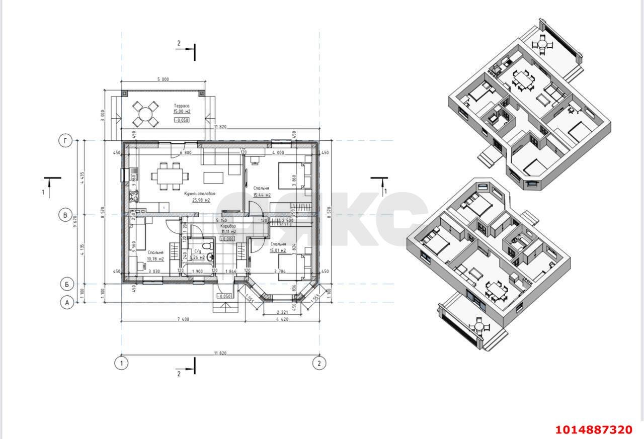 Фото №5: Дом 103 м² + 6 сот. - Старокорсунская, Карасунский внутригородской округ, ул. Лебяжья, 20