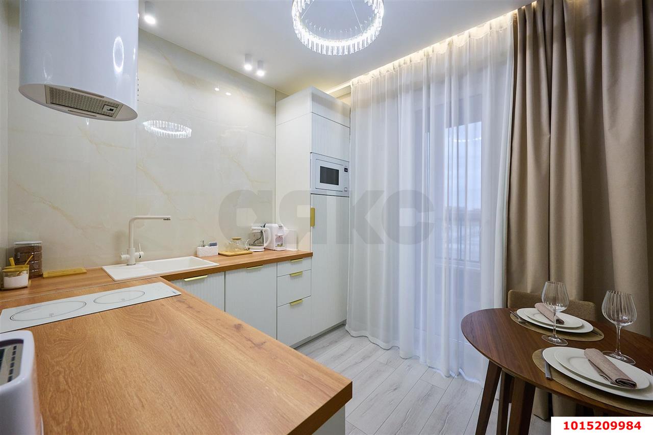 Фото №5: 1-комнатная квартира 34 м² - Краснодар, Прикубанский внутригородской округ, мкр. жилой комплекс Спортивная Деревня, ул. имени Генерала Корнилова, 16