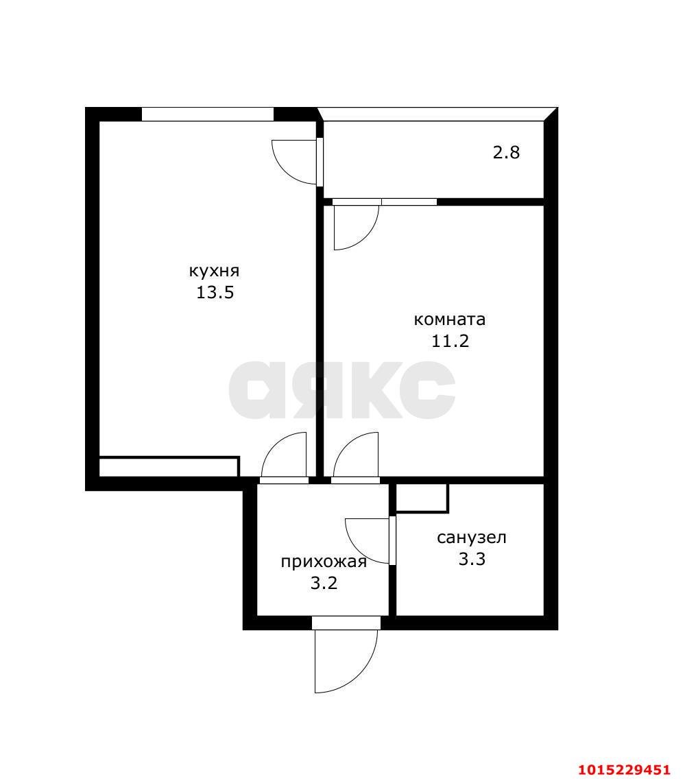 Фото №2: 1-комнатная квартира 35 м² - Краснодар, жилой комплекс Самолёт, ул. Западный Обход, 39/2