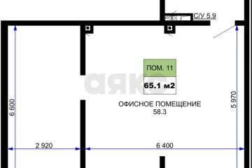 Фото №3: Торговое помещение 66 м² - Краснодар, мкр. жилой комплекс Дыхание, ул. Лётчика Позднякова, 2к22
