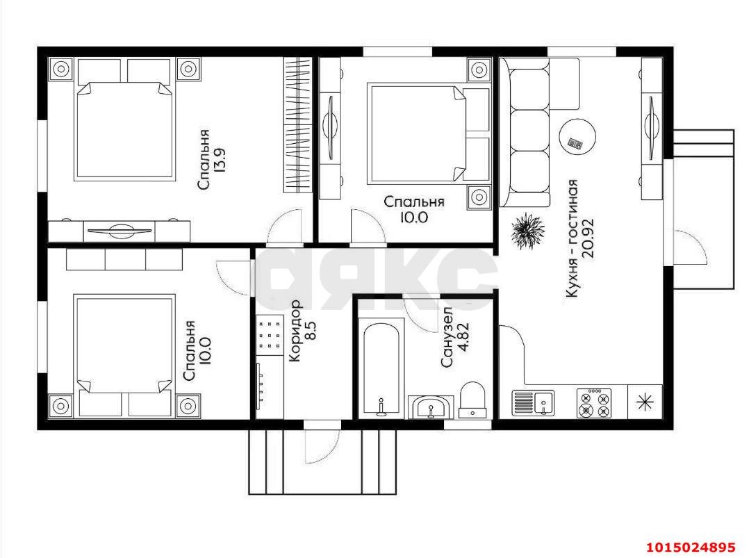 Фото №15: Дом 71 м² + 3 сот. - Южный, коттеджный  Южная столица, ул. Волжская, 97