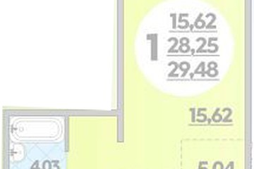 Фото №1: Студия 29 м² - Крымск, мкр. Надежда, 