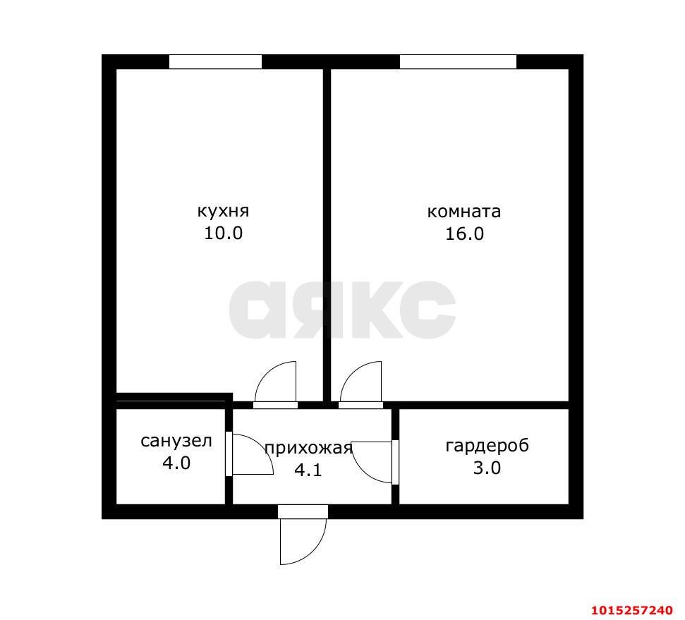 Фото №13: 1-комнатная квартира 37 м² - Краснодар, жилой комплекс Самолёт-6, ул. Ивана Беличенко, 92
