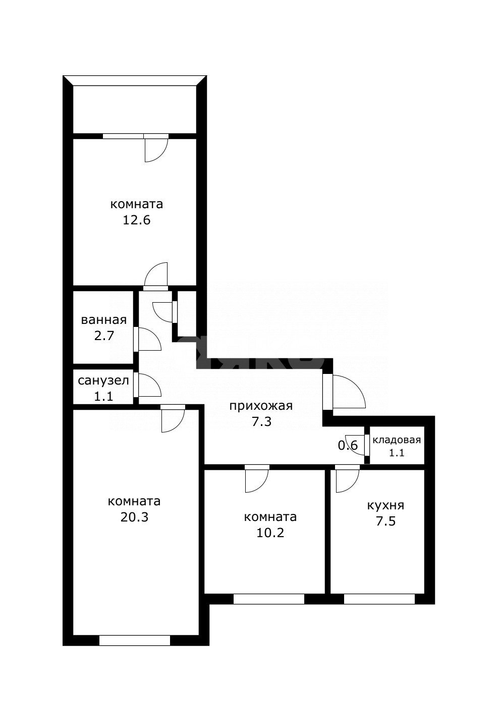 Фото №14: 3-комнатная квартира 64 м² - Видное, 5-й, пр-кт Ленинского Комсомола, 39