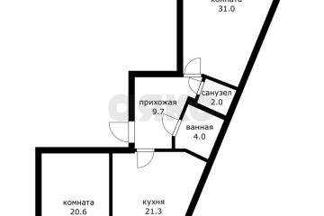 Фото №3: 2-комнатная квартира 93 м² - Краснодар, мкр. жилой комплекс Радонеж, 