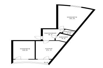 Фото №4: 2-комнатная квартира 93 м² - Краснодар, мкр. Дубинка, 