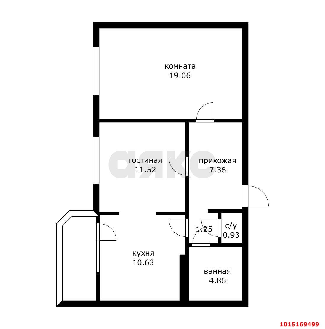 Фото №20: 2-комнатная квартира 55 м² - Краснодар, жилой комплекс Форт Карасун, ул. Сормовская, 208/2
