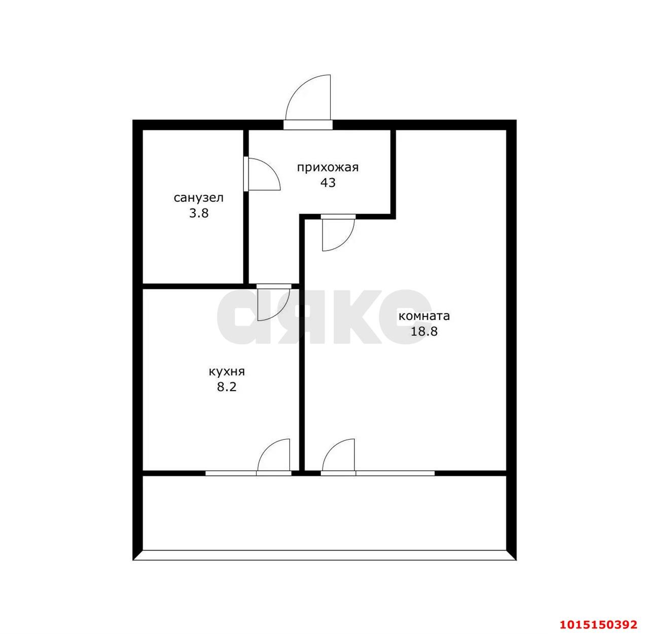 Фото №16: 1-комнатная квартира 35 м² - Краснодар, Центральный внутригородской округ, мкр. Черёмушки, ул. Стасова, 119