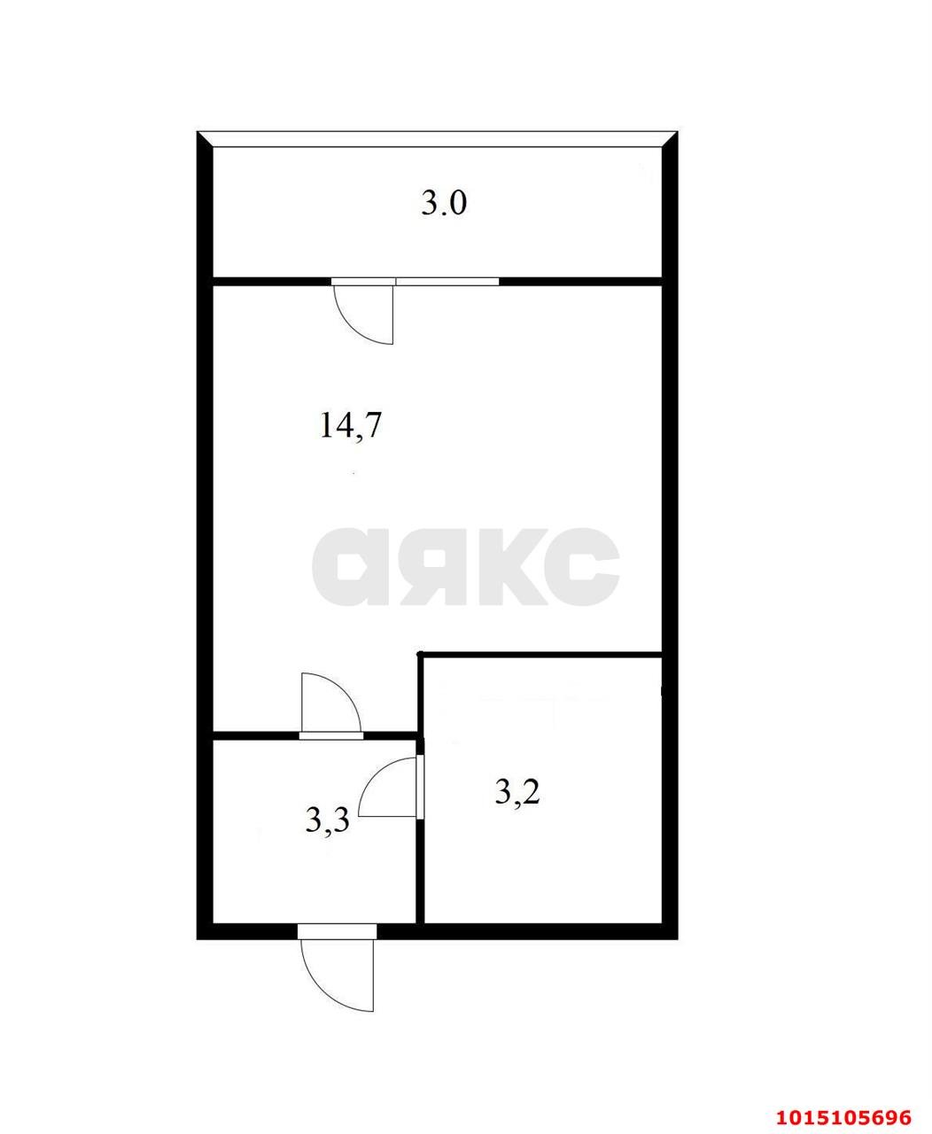 Фото №13: Студия 23 м² - Краснодар, жилой комплекс Самолёт-2, ул. Западный Обход, 57