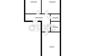 Фото №3: 2-комнатная квартира 61 м² - Краснодар, мкр. Прикубанский внутригородской округ, ул. имени В.М. Комарова, 106Бк4