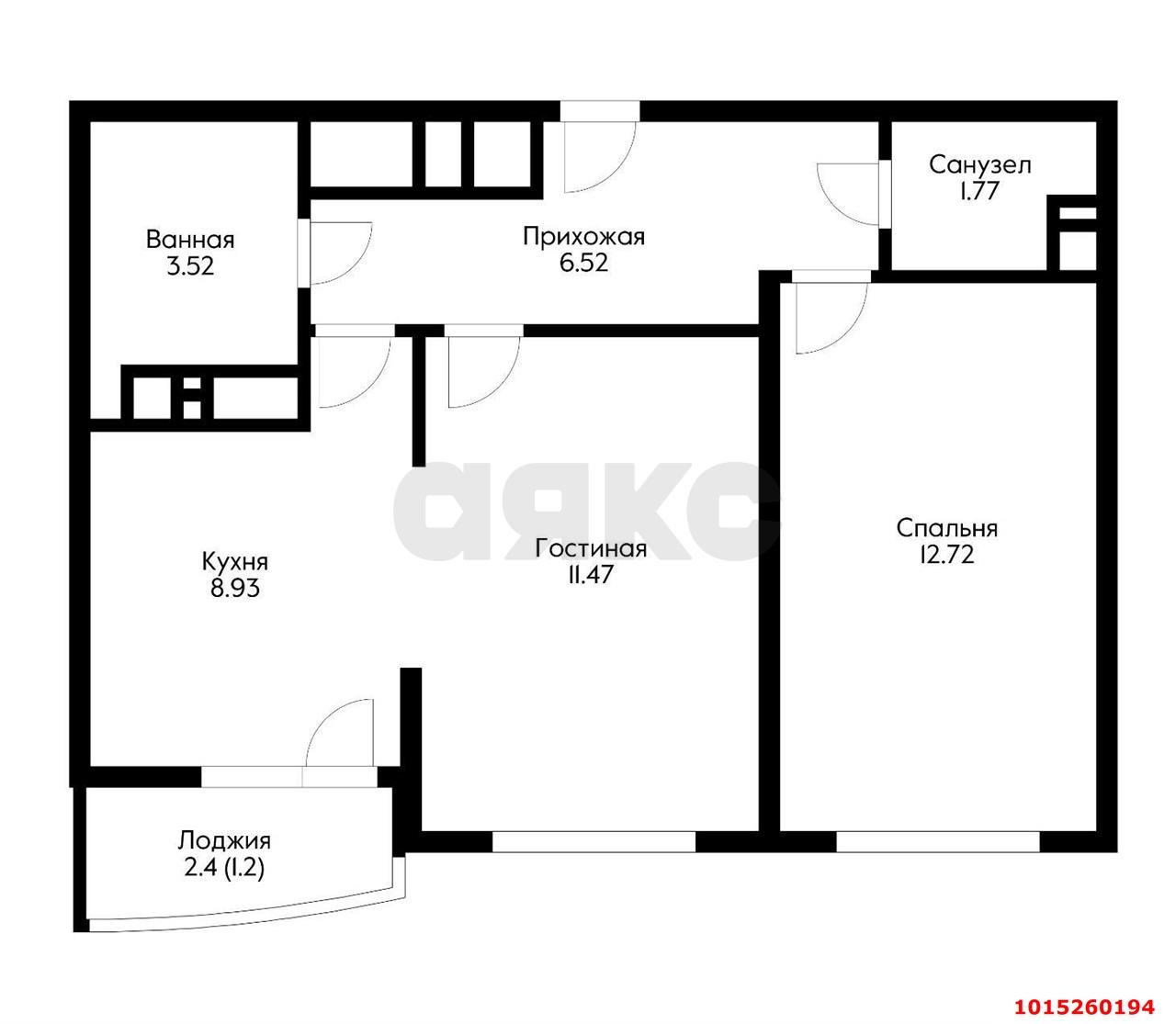 Фото №8: 2-комнатная квартира 49 м² - Краснодар, имени Петра Метальникова, ул. Петра Метальникова, 36