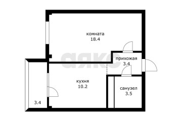 Фото №5: 1-комнатная квартира 35 м² - Краснодар, мкр. Прикубанский внутригородской округ, ул. Калужская, 20