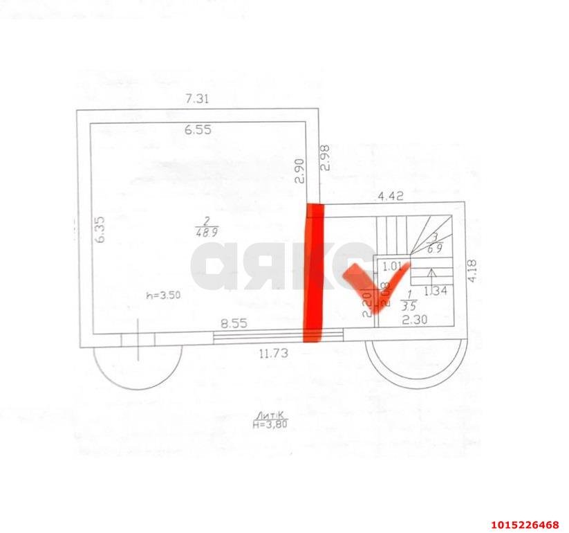 Фото №2: Торговое помещение 8 м² - Краснодар, Покровка, ул. Северная, 470