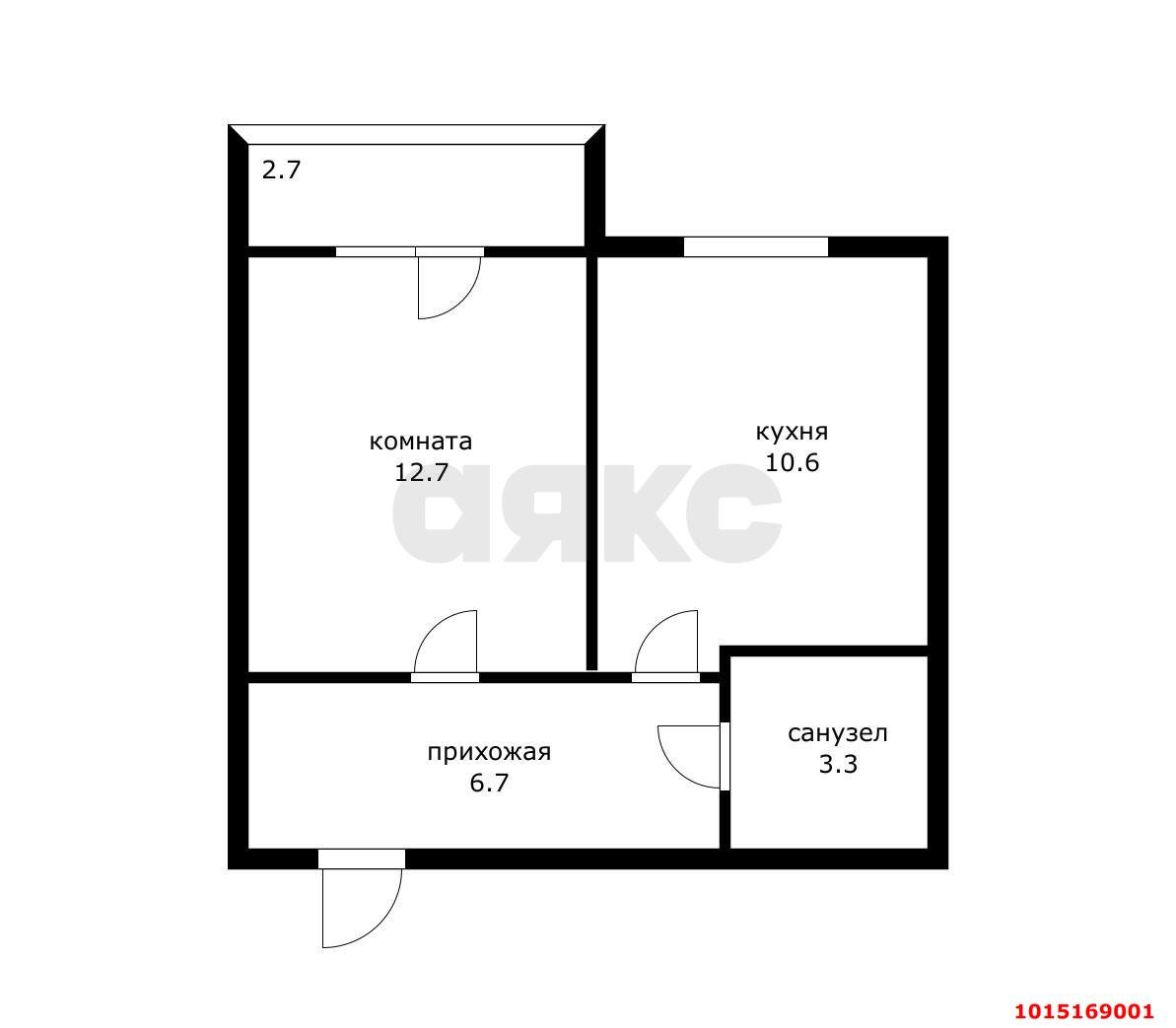 Фото №14: 1-комнатная квартира 36 м² - Краснодар, Прикубанский внутригородской округ, мкр. жилой комплекс Западный Город, ул. Крылатская, 21к2