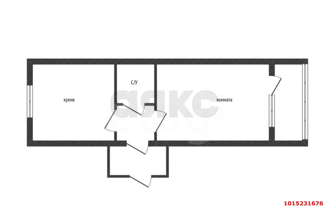 Фото №9: 1-комнатная квартира 35 м² - Краснодар, Восточно-Кругликовский, ул. Черкасская, 135