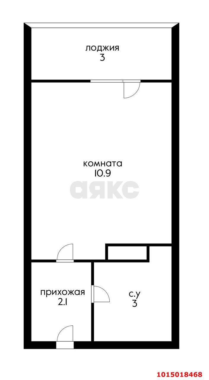 Фото №4: Студия 19 м² - Краснодар, Прикубанский внутригородской округ, мкр. жилой комплекс Самолёт-4, ул. Ивана Беличенко, 89