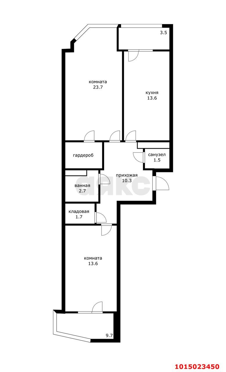 Фото №18: 2-комнатная квартира 70 м² - Краснодар, Репино, пр-д Репина, 40