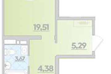 Фото №1: 1-комнатная квартира 46 м² - Майкоп, ул. Михайлова, 7