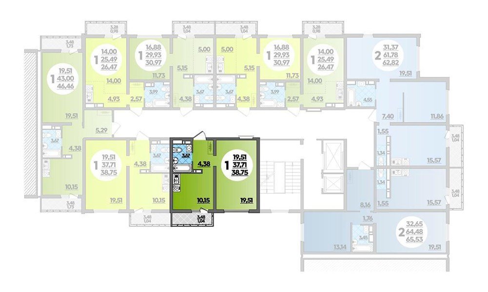 Фото №8: 2-комнатная квартира 65 м² - Майкоп, ул. Михайлова, 7