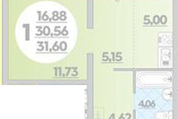 Фото №1: 1-комнатная квартира 31 м² - Майкоп, ул. Михайлова, 7