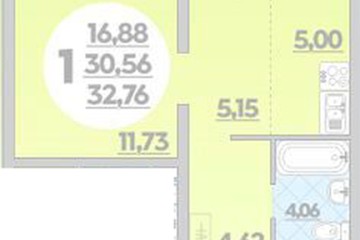 Фото №1: 1-комнатная квартира 32 м² - Майкоп, ул. Михайлова, 7