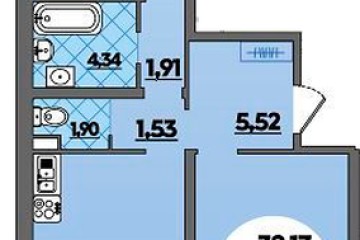 Фото №1: 2-комнатная квартира 64 м² - Майкоп, ул. Михайлова, 7
