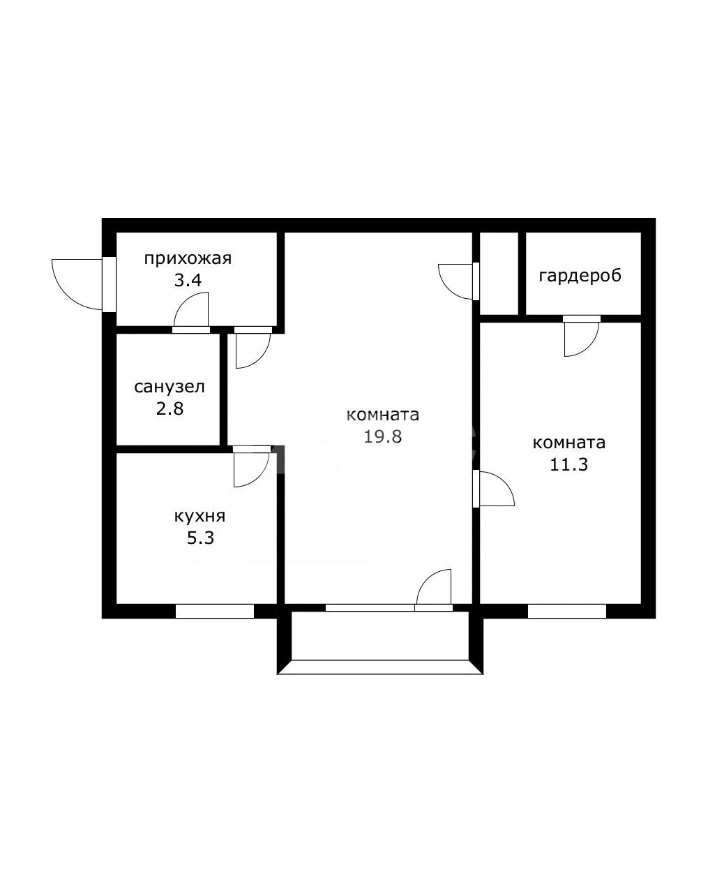 Фото №11: 1-комнатная квартира 45 м² - Видное, 2-й, ул. Строительная, 19