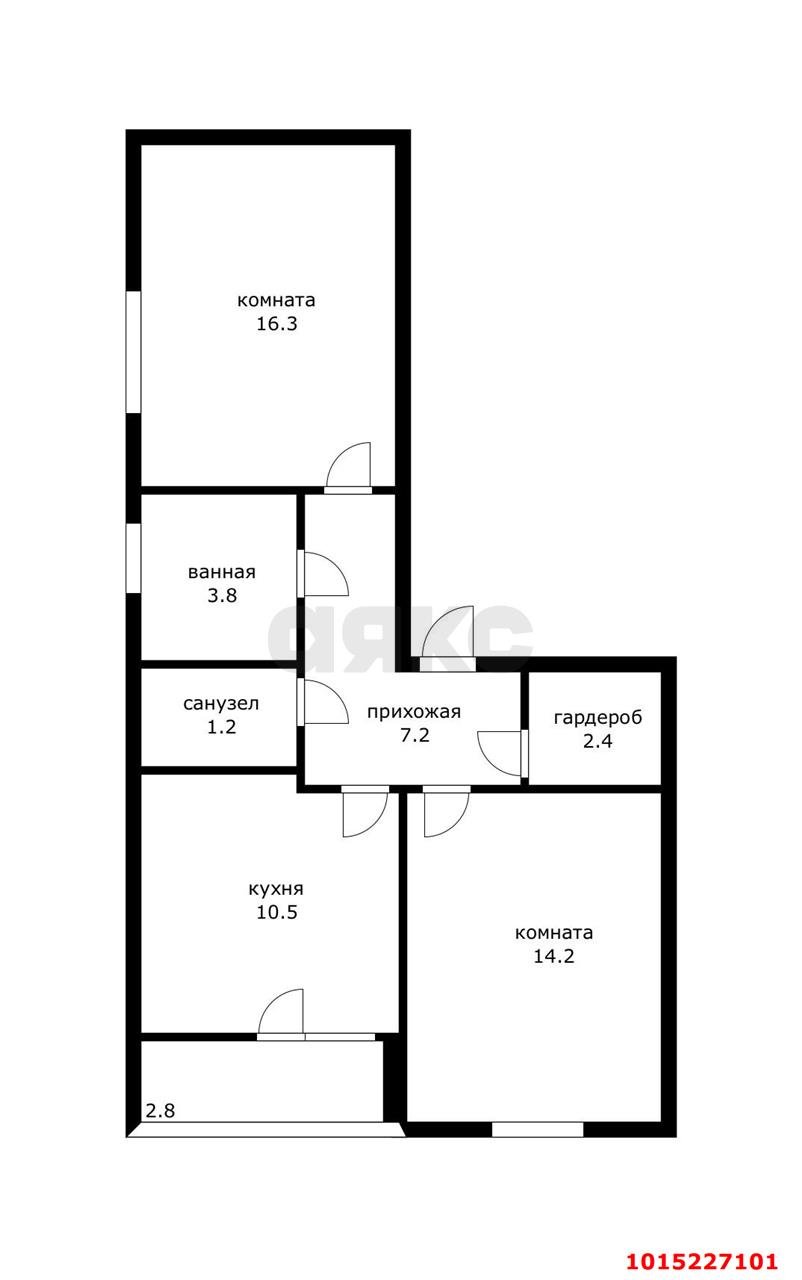 Фото №8: 2-комнатная квартира 54 м² - Краснодар, жилой комплекс Нeo-квартал Красная Площадь, ул. Конгрессная, 17