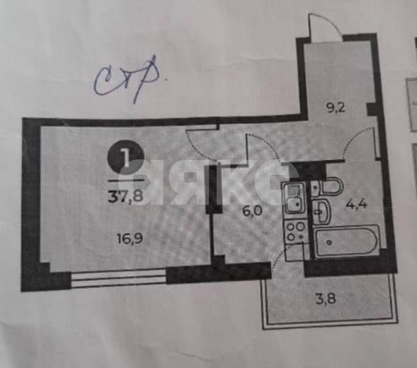 Фото №27: 2-комнатная квартира 37 м² - Ростов-на-Дону, жилой комплекс Сокол Град, пр-кт 40-летия Победы, 63/17с4