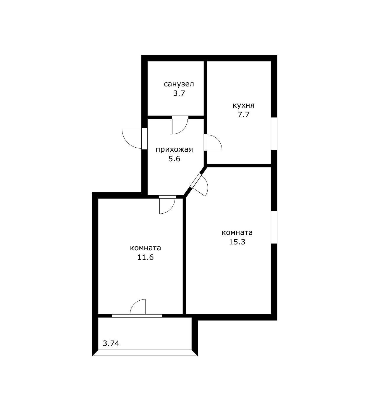 Фото №13: 2-комнатная квартира 46 м² - Краснодар, ул. Агрохимическая, 111