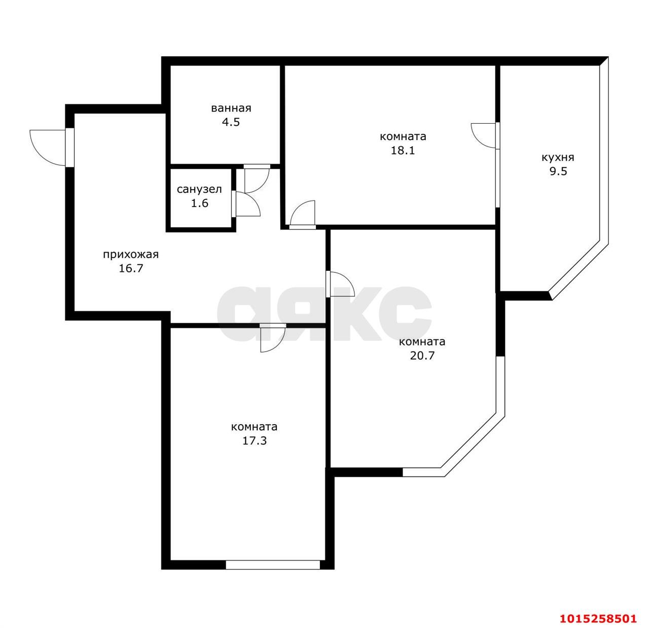 Фото №14: 2-комнатная квартира 89 м² - Краснодар, Центральный, ул. Кубанская набережная, 37/12