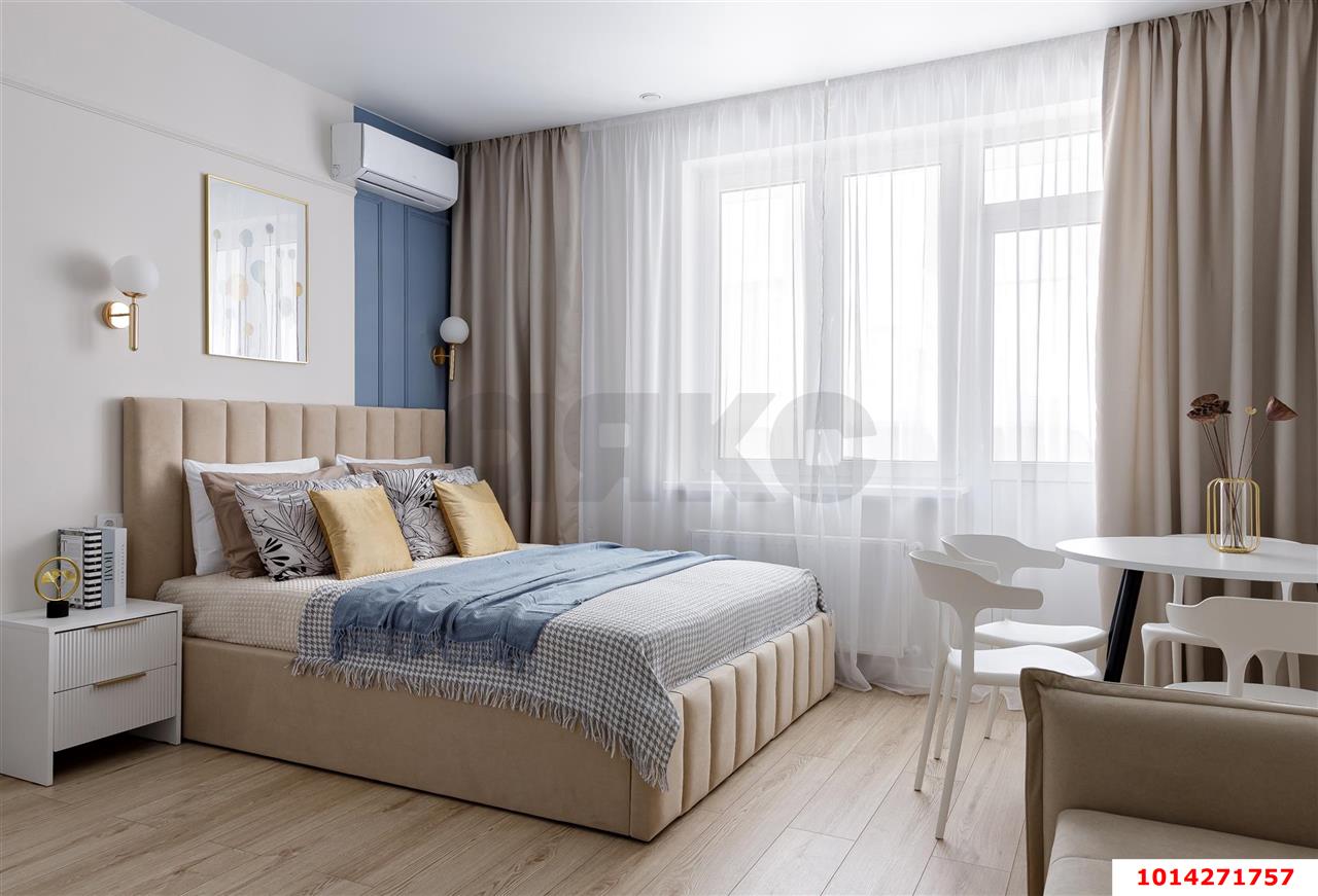 Фото №1: Студия 25 м² - Краснодар, жилой комплекс Дыхание, ул. Лётчика Позднякова, 2к17