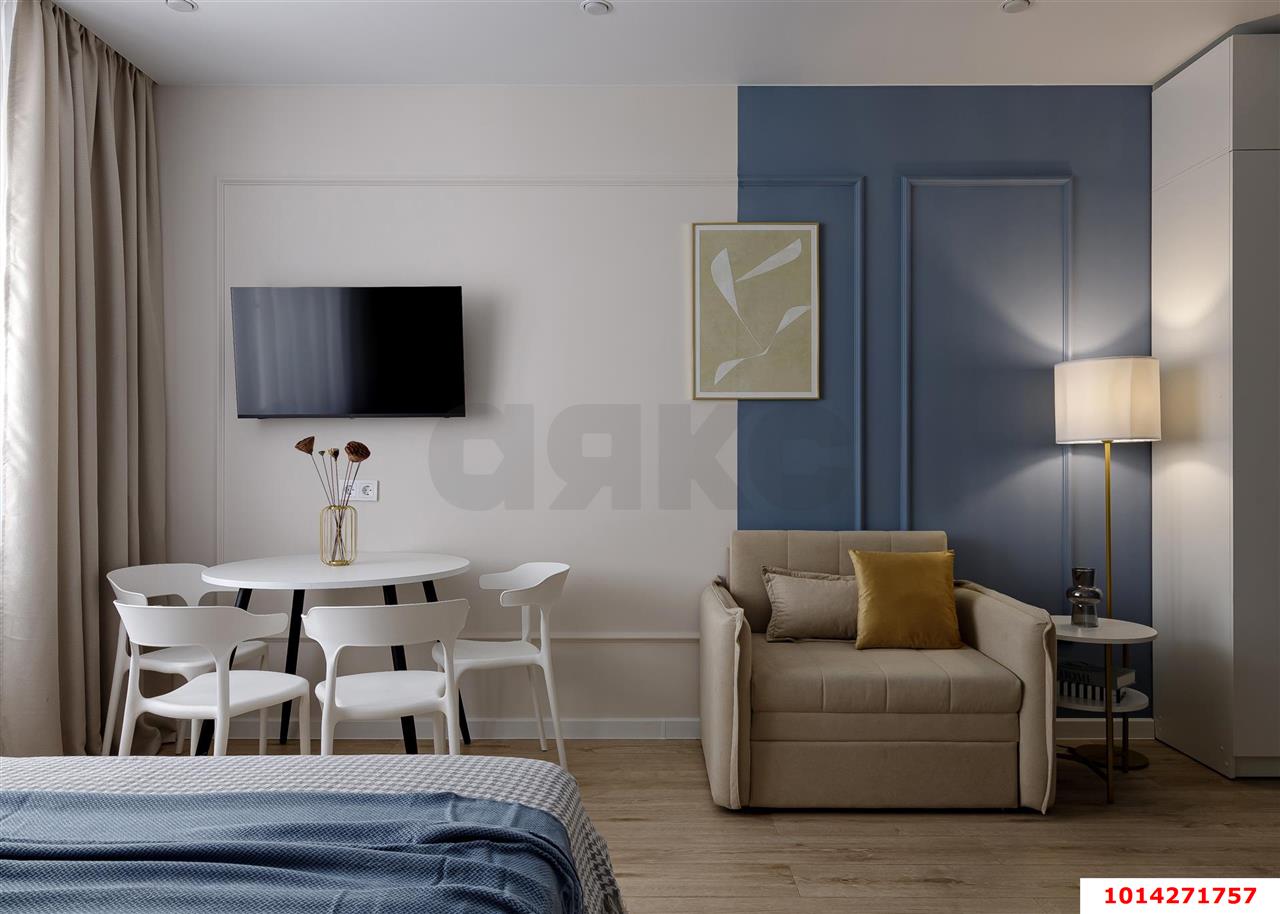 Фото №2: Студия 25 м² - Краснодар, жилой комплекс Дыхание, ул. Лётчика Позднякова, 2к17