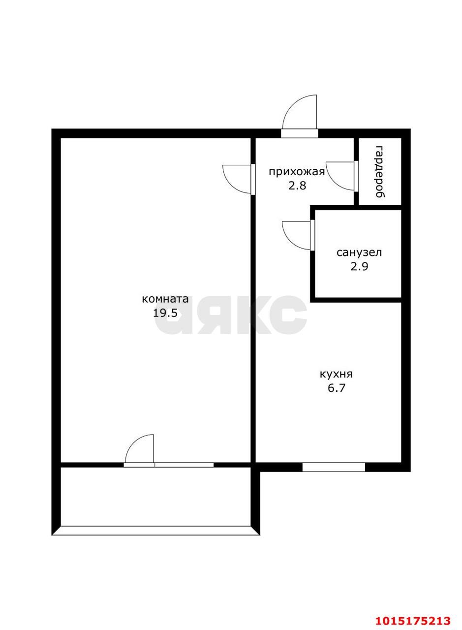 Фото №7: 1-комнатная квартира 33 м² - Краснодар, Юбилейный, ул. 70-летия Октября, 4