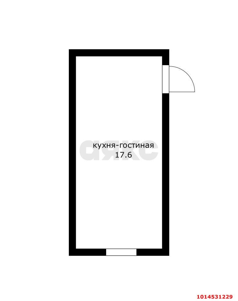 Фото №11: Студия 18 м² - Краснодар, ЖК Культурный, Прикубанский внутригородской округ, Завод Радиоизмерительных Приборов, жилой комплекс Культурный, мкр. Музыкальный, ул. имени Сергея Есенина, 82/4