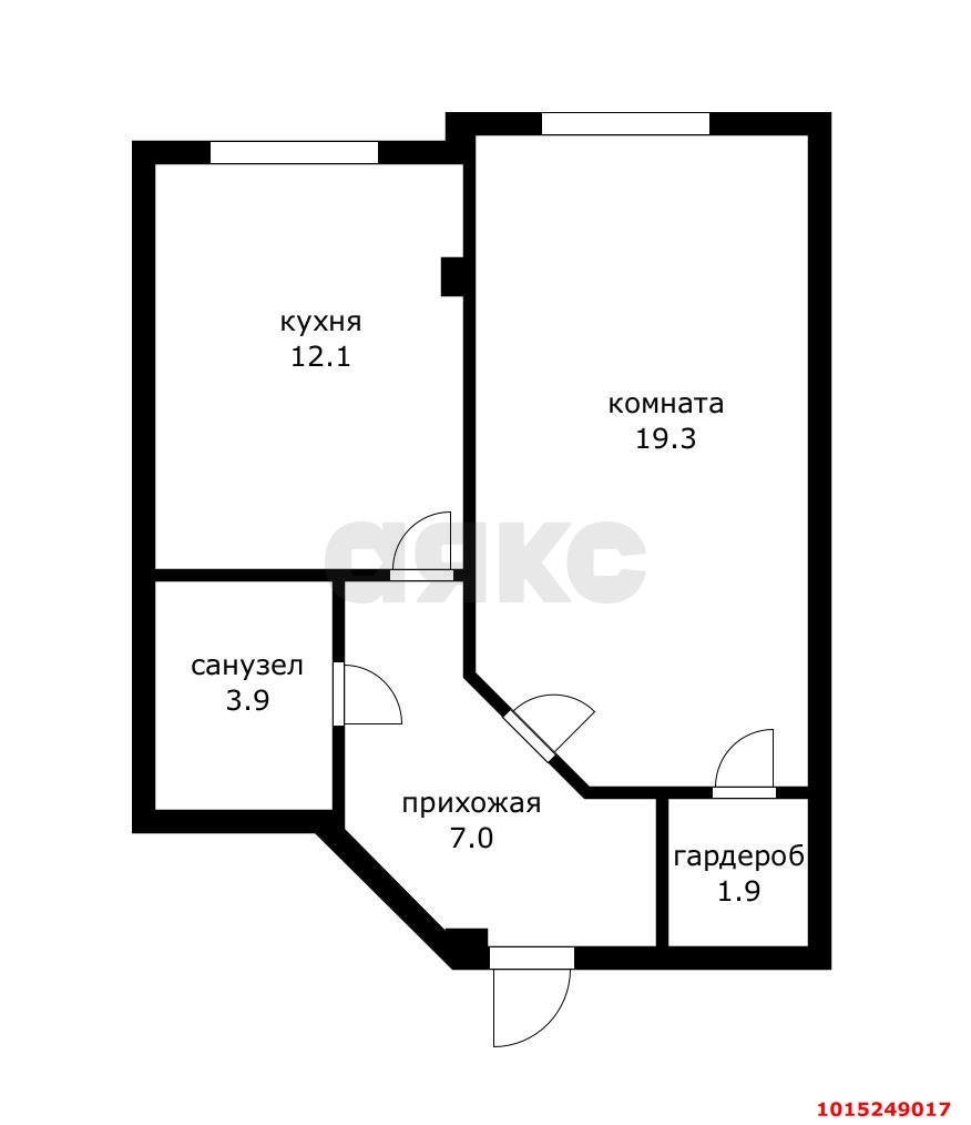 Фото №10: 1-комнатная квартира <span class="whitespace-nowrap">44 м²</span>, <span class="whitespace-nowrap">5/6 эт.</span> - Краснодар, Прикубанский внутригородской округ, мкр. Новый, ул. 2-я Трудовая, 1