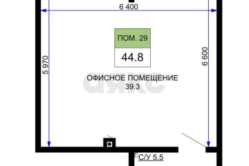 Фото №4: Торговое помещение 45 м² - Краснодар, мкр. жилой комплекс Дыхание, ул. Лётчика Позднякова, 2к25