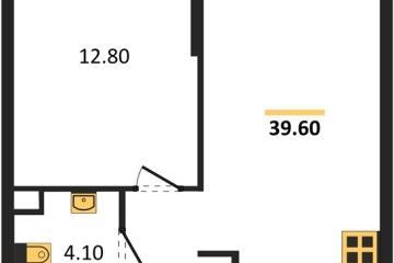Фото №1: 1-комнатная квартира 39 м² - Краснодар, мкр. Догма Парк, 