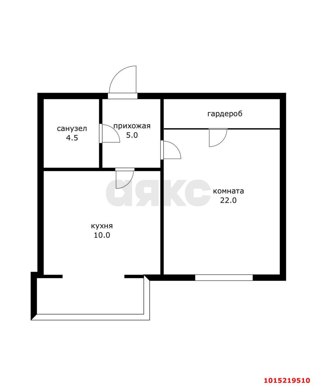 Фото №12: 1-комнатная квартира 42 м² - Краснодар, Завод Радиоизмерительных Приборов, ул. Есаульская, 51