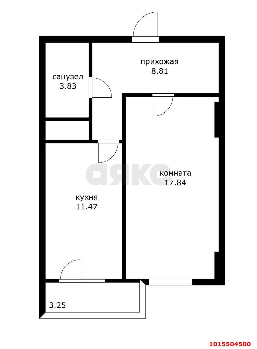 Фото №15: 1-комнатная квартира 41 м² - Краснодар, жилой комплекс Времена года, ул. Евгении Жигуленко, 4