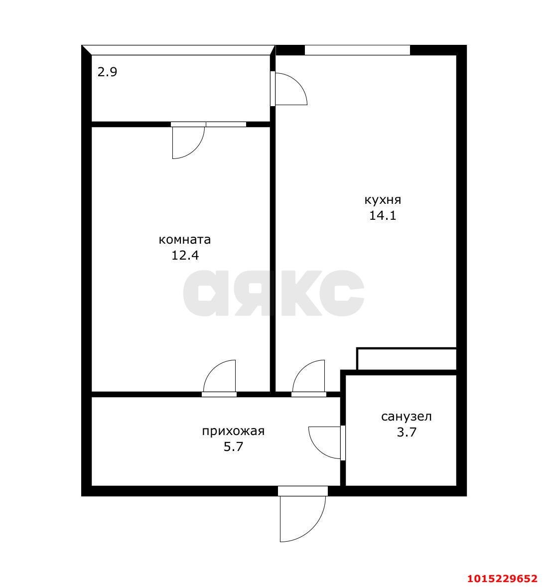 Фото №12: 1-комнатная квартира 35 м² - Краснодар, жилой комплекс Самолёт, ул. Западный Обход, 39/2к2